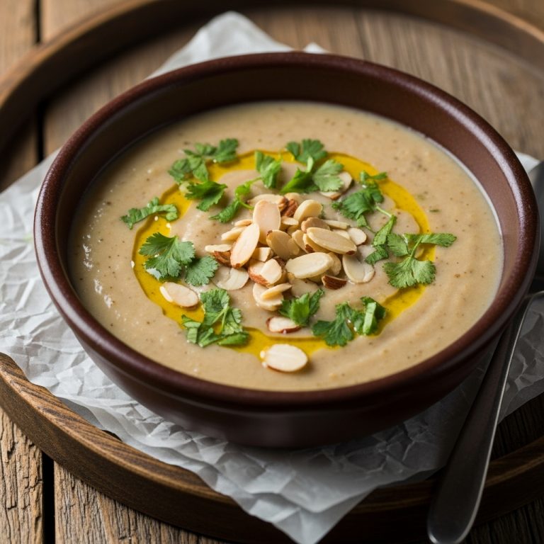 Sensational Vegan Portuguese Lunch: Authentic Açorda de Amêndoa (Almond Soup)